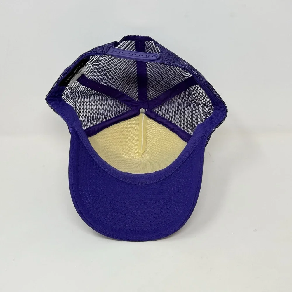 Linfield University Wildcats Mesh Trucker Snapback Hat Cap Men Women NCAA Purple